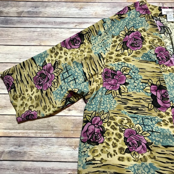 Floral Kimono Top 4X Plus Size - Picture 4 of 6